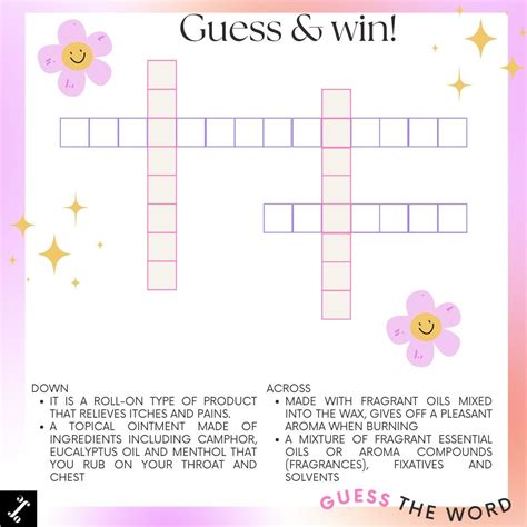scented ointment crossword clue